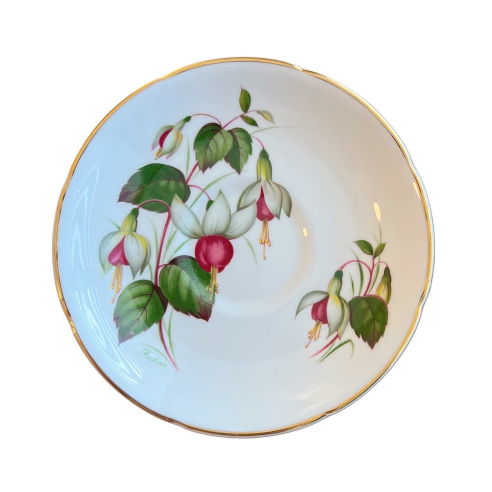 Vintage Fine Bone China Saucer